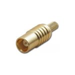 36F-C-BK-RG174: MCX Female Crimp for RG-174/U - Bulkhead Mount