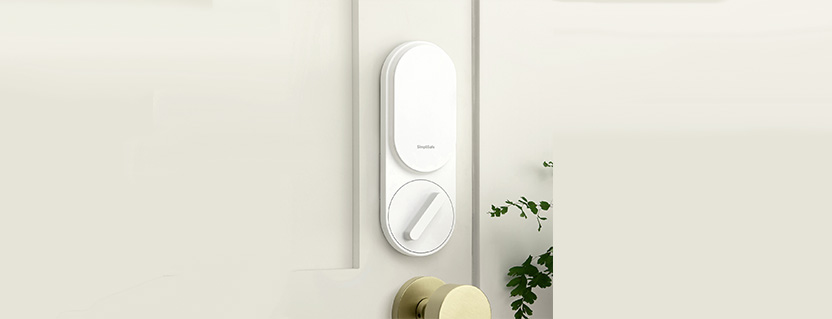 Smart lock integrates with home security ecosystem to enable remote, wireless locking, unlocking, and monitoring