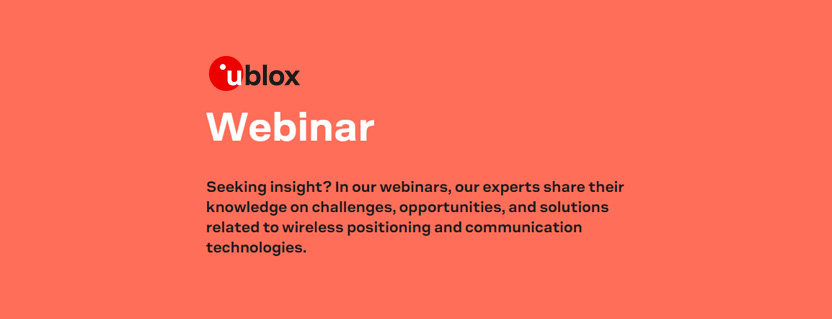 u-blox webinars