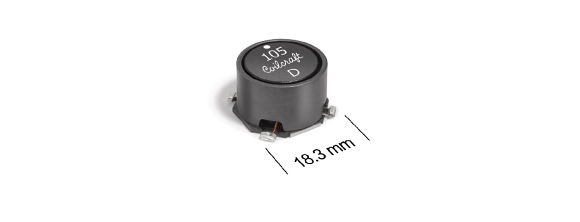 New Coilcraft Power Inductors Offer Exceptionally High Current Ratings and Low DCR
