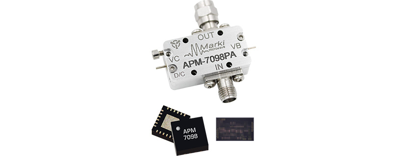 Marki Microwave Broadband 0.1-22GHz Low Phase Noise Amp for Comb Generators and Mixers