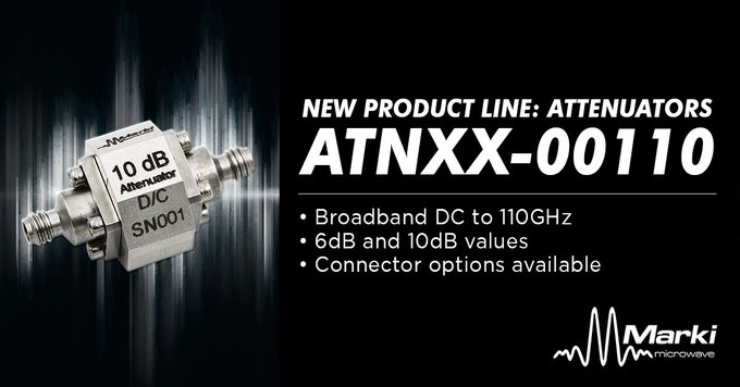 New Line of DC to 110 GHz Precision-Grade Attenuators