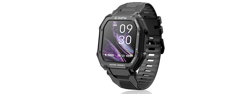 Bluetooth LE smartwatch provides activity and health data for up to 15 days of continuous use