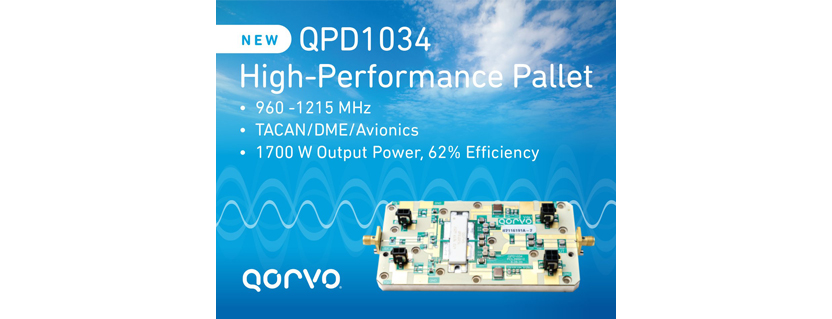 Qorvo® Drives Avionics and Radar Innovation with High Power RF GaN-on-SiC Pallet Solution