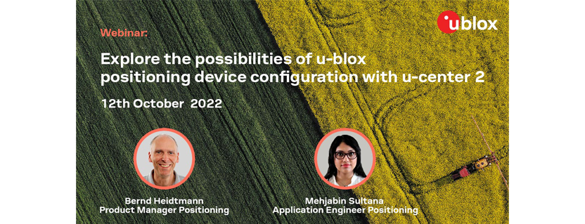 Explore the possibilities of u-blox positioning device configuration with u-center 2