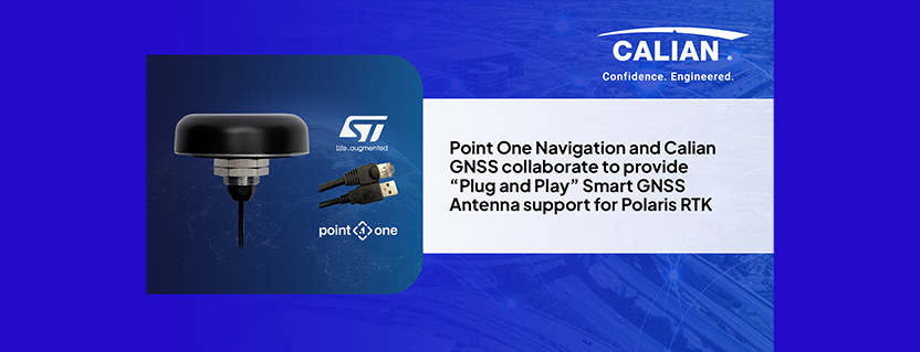 Point One Navigation and Calian GNSS collaborate to provide “Plug and Play” Smart GNSS Antenna support for Polaris RTK