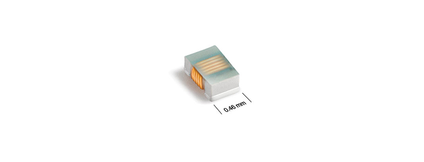 Coilcraft lowest profile high Q wirewound chip inductor.