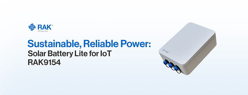 Solar Battery Lite for Sensor Hub and Gateway Backup Solution - Reliable, Weatherproof, and Sustainable