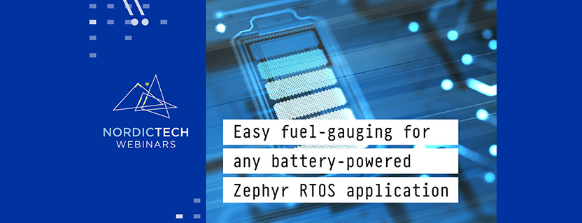 Easy fuel-gauging for any battery-powered Zephyr RTOS application