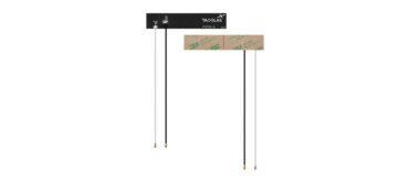 New Taoglas FXP301 2-in-1 GNSS and Cellular Flex PCB Antenna with 150mm Black and White 1.37 Cable and I-PEX MHF®I (U.FL)