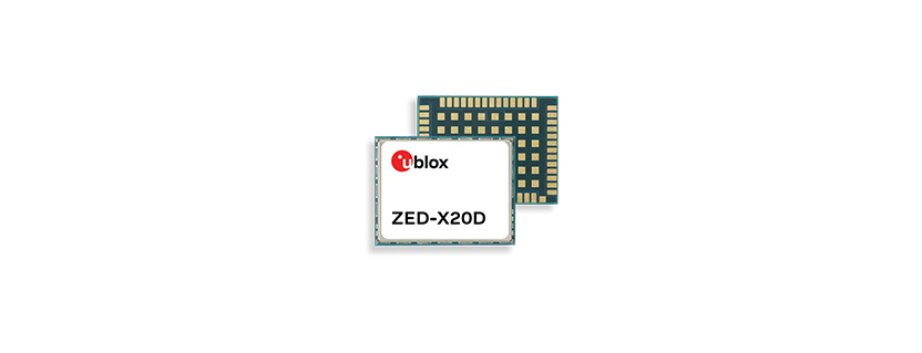 u-blox announces the ZED-X20D - “motion-independent” dual-antenna, all-band GNSS heading module for high precision mass market applications