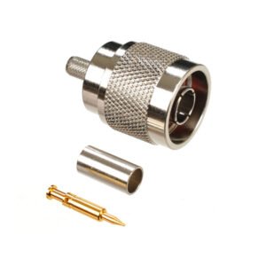 18M-C-RG58: N-Type Male Crimp for RG-58/U & LMR®-195 Cable