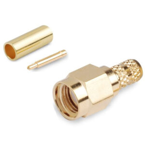 20M-C-RG58: SMA Male Crimp for RG-58/U and LMR®-195 Cable