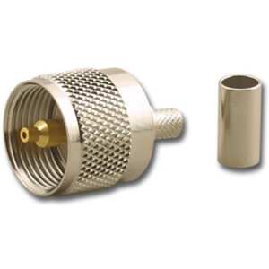 29M-C-RG58: UHF Male Crimp for RG-58/U & LMR®-195 CABLE